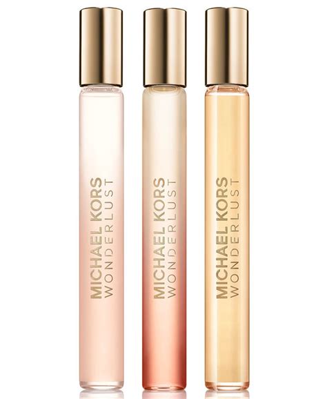 michael kors 3-pc. wonderlust purse spray gift set|Michael Kors wonderlust set.